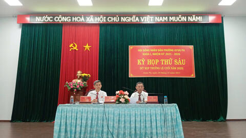 HỘI ĐỒNG NHÂN DÂN PHƯỜNG AYUN PA TỔ CHỨC KỲ HỌP THỨ SÁU (KỲ HỌP THƯỜNG LỆ CUỐI NĂM 2025)